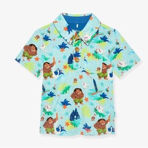 ❌SOLD Posh Peanut Maui Collared Henley Top from the Moana collection - Size 2T